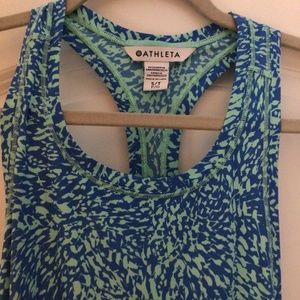 Women’s Athleta Ultimate Train Printed Tank size small/tall NWT